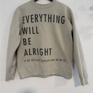Taylor Swift Beige Crewneck Sweater